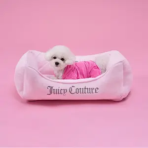 Juicy Couture Crown Bling Black Pet Bed