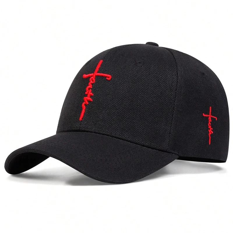 Fashion Faith Embroidery Baseball Cap Men Women Spring Summer Sun Hats Cotton Snapback Hat Unisex Hip Hop Trucker Caps
