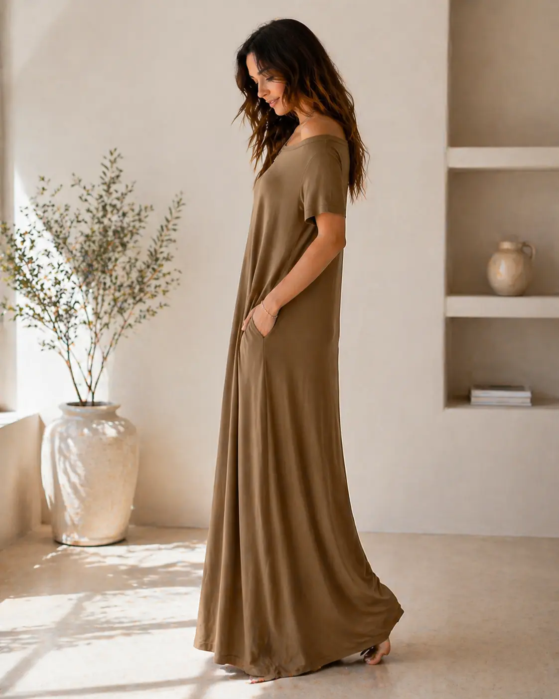loose sun dress New Arrival Cosy Loose Summer Dress Soft Cotton Linen Maxi Dress Plus Size Linen Dress Plus Size Clothing Oversized Linen Dress Style 009