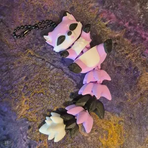 Flexi Animal with Fluffy Tails Fidget Stress Anxiety Relief Accessories for Relaxation and Fun