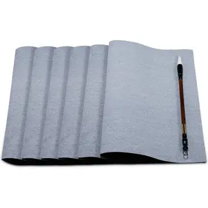 6 count Water Drawing Writing Cloth  Water Paper Chinese Calligraphy Mat for Students Chinese Calligraphy Practice, 17 x 13 Inches/ 43 x 33 cm