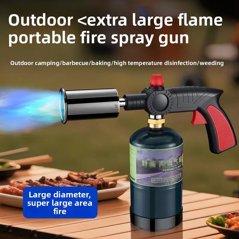 AXIZITECH Powerful Propane Torch(Propane Tank Not Included),With One-Touch Max Fire Button and Safety Lock, Adjustable Blow Torch for Sous Vide Searing Steak, BBQ,Fireplace,Charcoal Wood,Excellent Gift for Christmas and New Year(Without a gas cylinder) Su AXIZITECH Powerful Propane Torch(Propane Tank Not Included),With One-Touch Max Fire Button and Safety Lock, Adjustable Blow Torch for Sous Vide Searing Steak, BBQ,Fireplace,Charcoal Wood,Excellent Gift for Christmas and New Year(Without a gas cylinder) Su