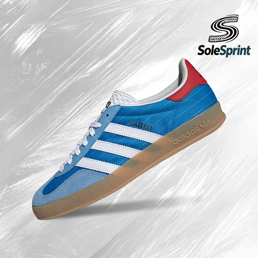 adidas Gazelle IndoorOlympic Blue– Men's Lifestyle Sneakers – shoes for man  - Running Shoes, Lightweight Shock-Absorbing Comfort, Breathable Everyday Fit, Gym Training to Street Casual Wear - back to school - IF9643