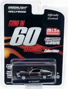 Greenlight 1:64 1967 Eleanor Gone in 60 Seconds Chrome Edition Diecast Model Car 51227