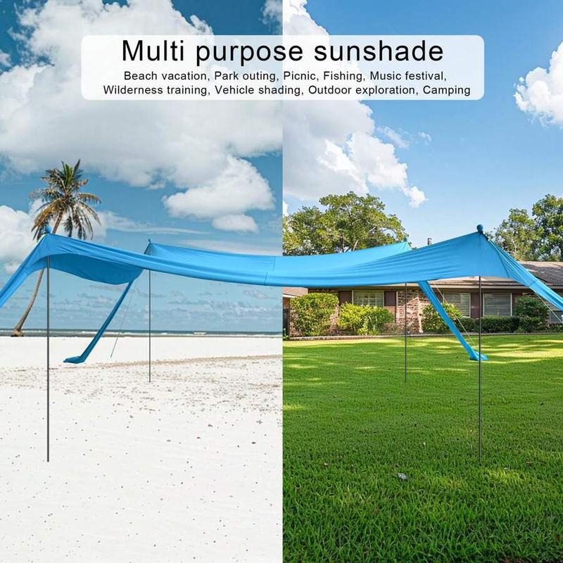 Beach Canopy Beach Tent 10x10 FT Easy To  Windproof  Sun Beach Shde Canopy Outdoor Shade For Beach Camping Family