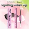 AlLAlSHI 2 in 1 Bond & Seal Eyelash Adhesive, Black/White Waterproof Gentle Lightweight Strong Hold Glue for Individual Cluster Lashes, DIY Eyelash Extensions Beauty Product for Self Application (Suitable for Swimming, Workouts)