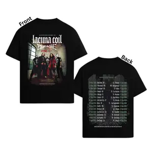 Lacuna Coil Sleepless Empire Tour 2026 Shirt, North America Tour Dates Graphic Shirt, Gothic Metal Concert Two Sided Shirt, Lacuna Coil Band Fan Shirt for Men Women