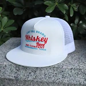 Whiskey Bent Hat Adjustable Snapback Western Lifestyle Trucker Hat for Outdoor Adventures & Duck Hat - Polyester Cap