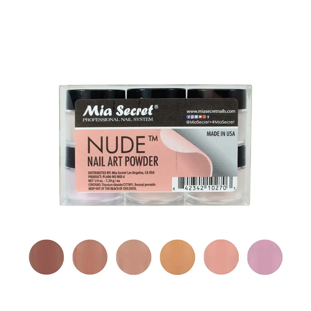 Nude Nail Art Powder Collection (6PC) Nude Nail Art Powder Collection (6PC)