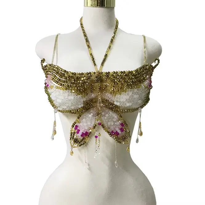 Butterfly kiss beaded top