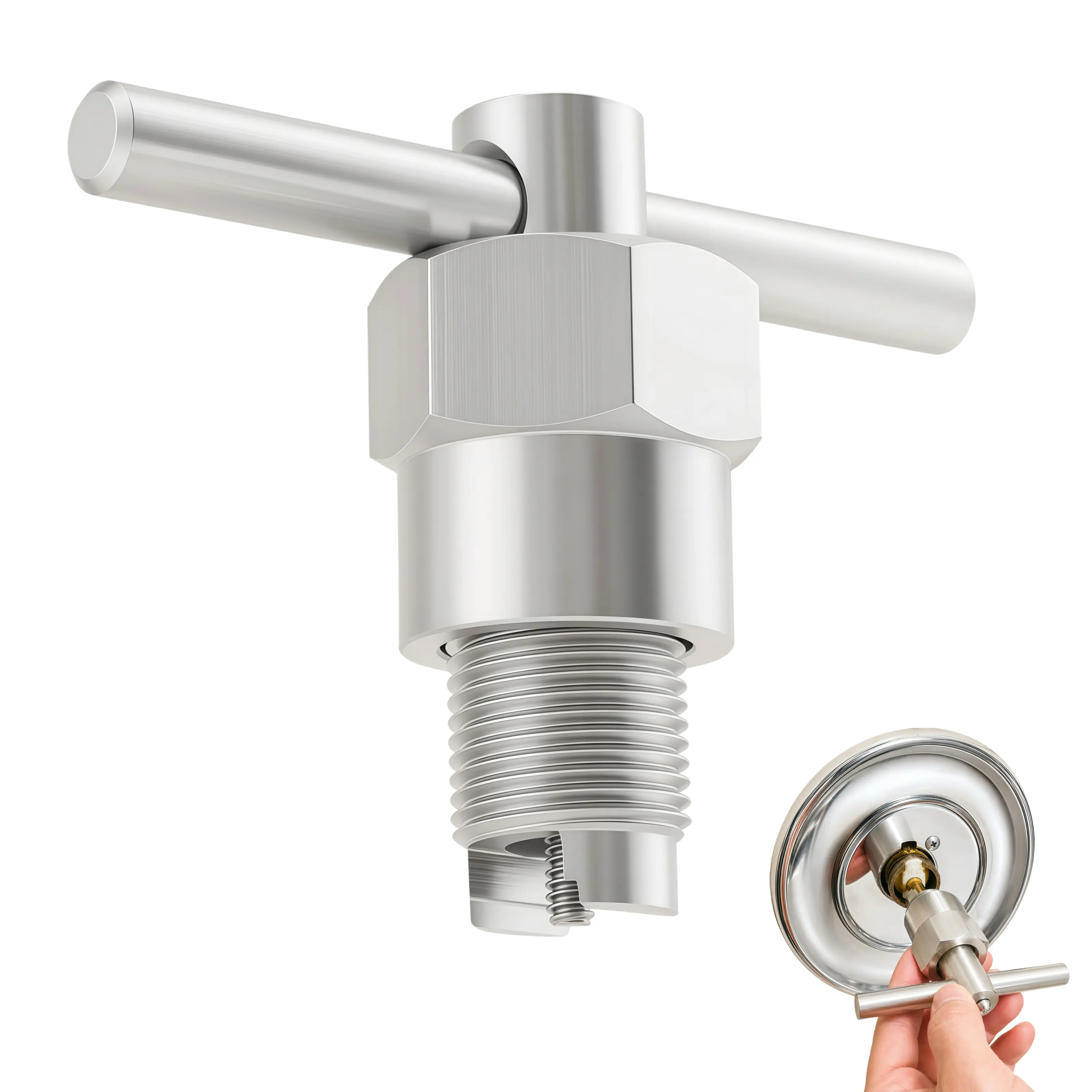 Cartridge Removal Tool, Cartridge Puller Compatible with Moen 1200, 1222, & 1225 Single Handle Cartridges  (cartridges not included) tiktokshopbacktoschool