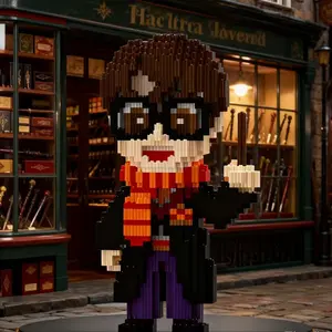 1628 Piece Mini Figure Building Blocks 3D Puzzle Model Toy, Stress Relief Indoor Decoration, Birthday Christmas New Year Party Gift, Bricks