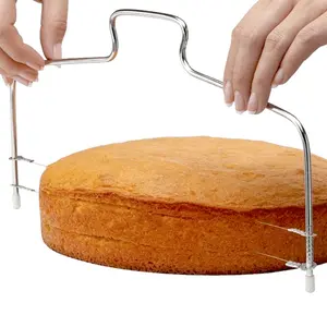 1pc Single Line Cake Cut Slicer Adjustable Stainless Steel Device DIY Cake Decorating Mold Baking Bakeware Kitchen Cooking Tool