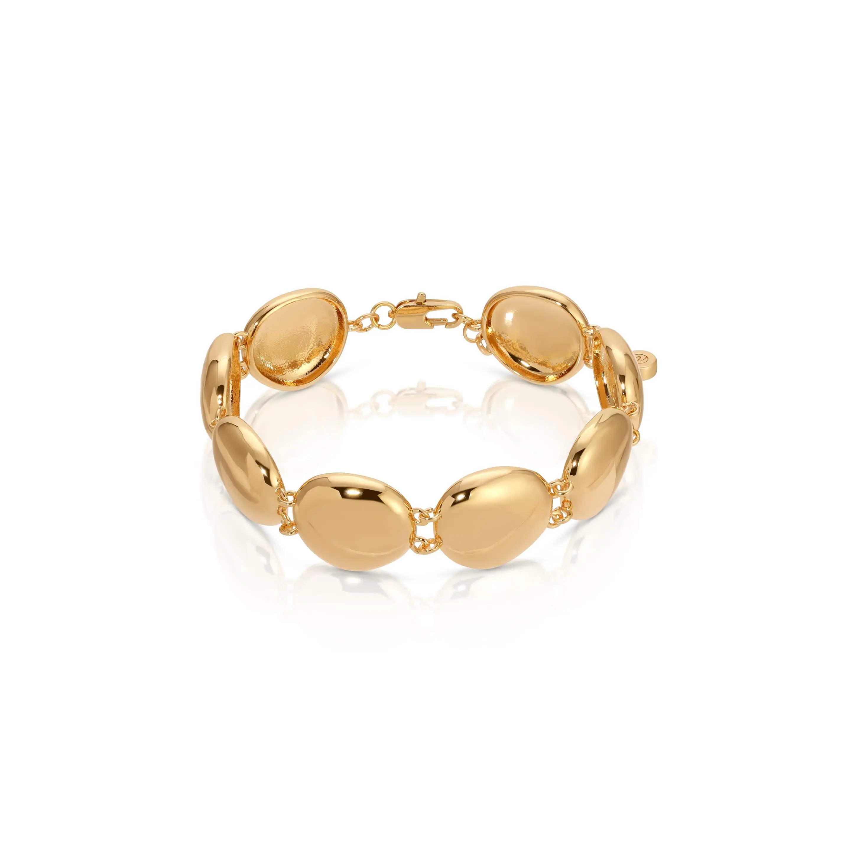 Polished Pebble Linked Bracelet