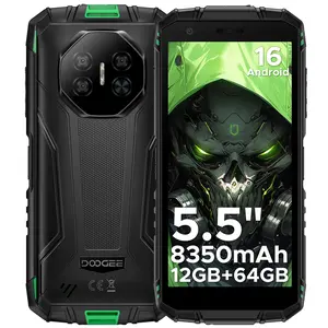 DOOGEE Fire 3 Android 16 Rugged Phone Unlocked,8350mAh Battery,12GB+64GB/2TB,Octa Core Rugged Smartphone,5.5" IPS HD+ Display,13MP+8MP,IP68 Waterproof Cell Phone,Face Unlock,NFC/T-Mobile