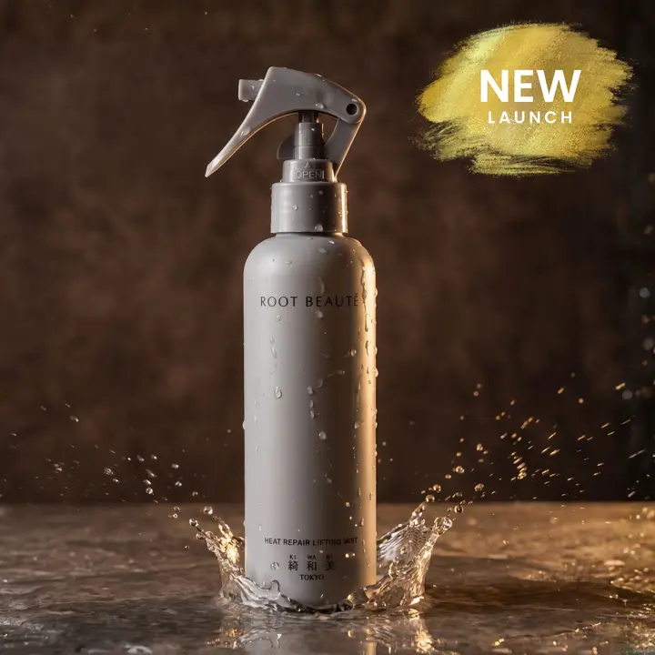 KIWABI Root Beauté Heat Repair Lifting Mist - Heat-Activated Leave-In Hair Treatment for Root Lift, Shine, Scalp Care