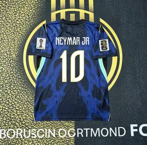 2026 Brazil away Blue #10 Neymar Short Sleeve SoccerJersey
