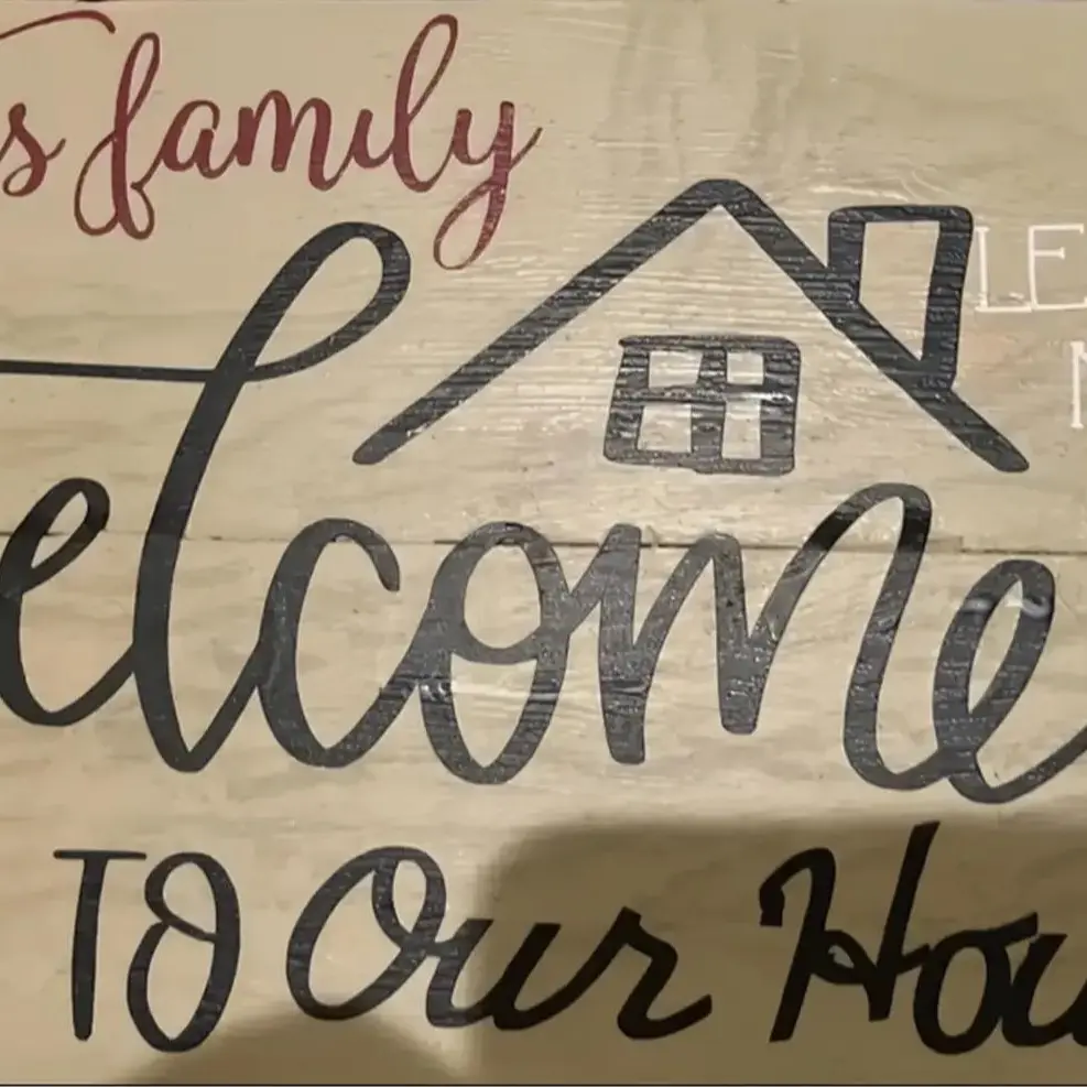 Personalized Family Welcome Sign