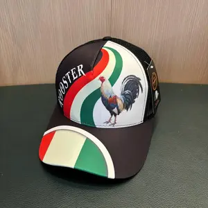 Unisex Mexican Flag Embroidery Baseball Net Caps Outdoor Adjustable Spring and Summer Casual Sunscreen Hat