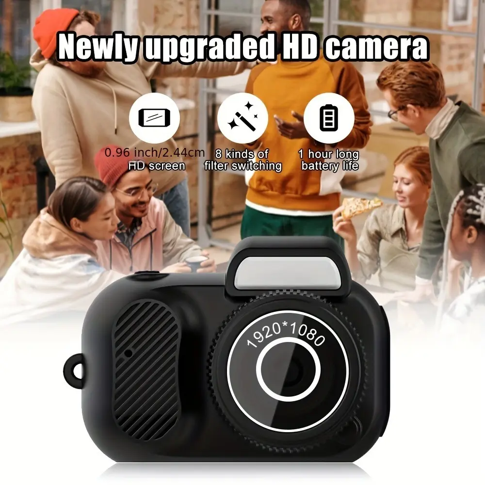 Ultimate Holiday Camera Keychain Gift - 1080P HD Video, 2H Rechargeable Battery & Loop Recording for Halloween/Christmas Memories (Includes 32GB Card)