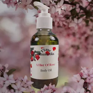 A HINT OF ROSE BODY OIL Body Care Lightweight Moisture Fragrance Cosmetic Jojoba Argan Comfort Moisturize