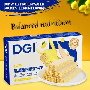 Valentine’s Gift，Snack Box ，Treats，  Snacks，Wafer.Lemon-Flavored Wafer.Low GI Light Wafer Snack, Perfect for Afternoon Tea, Office & Home, Crispy & Sweet-Tart, Suitable for Professionals, Moms & Fitness Lovers , 252g,