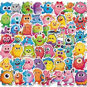 56 Adorable Monster Stickers, Suitable for Scrapbooks, Diaries, Laptops, Water Bottles, Cars, Car Decals, Decals for Truck, and Other Items with A Faith-based Design, Making Them A Positive Gift.