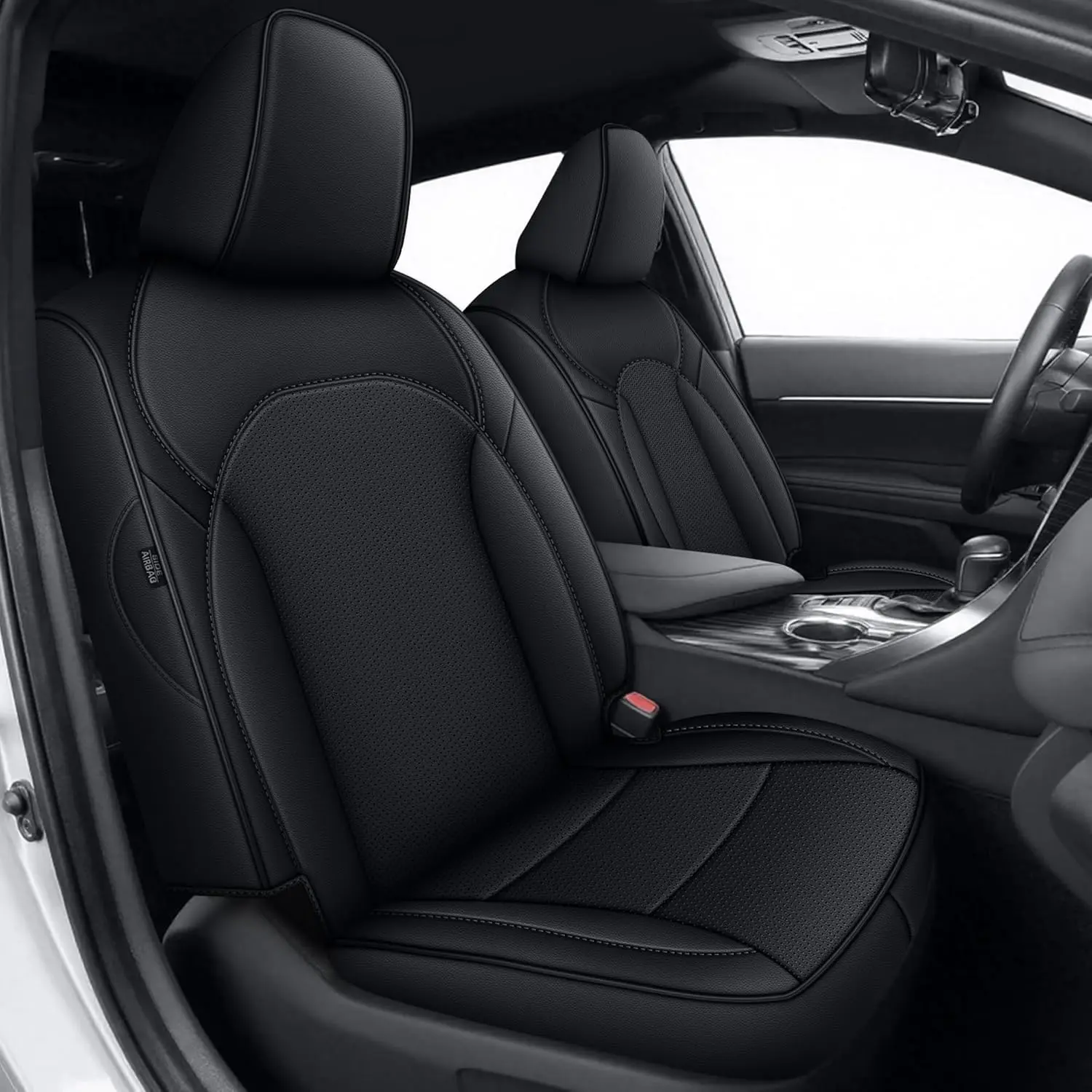 Full Wrap Leather Car Seat Covers - Breathable, Non-Slip, Waterproof, Easy-to-Install Car Seat Cushions & Interior Protectors, Car Seat CushionSPEC
