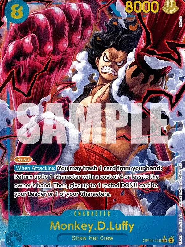 Bandai ONE Piece Card Game A Fist of Divine Speed OP-11 Booster