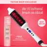 Infrared Thermal Bounce Brush & Heat Curler, Heated Curling Iron Barrel Styler with Negative Ions & Infrared Technology, 101mm, Easy to Use, BondiBoost TikTok Shop Exclusive, FREE Miracle Mist Leave-In Conditioner + Heat Protect
