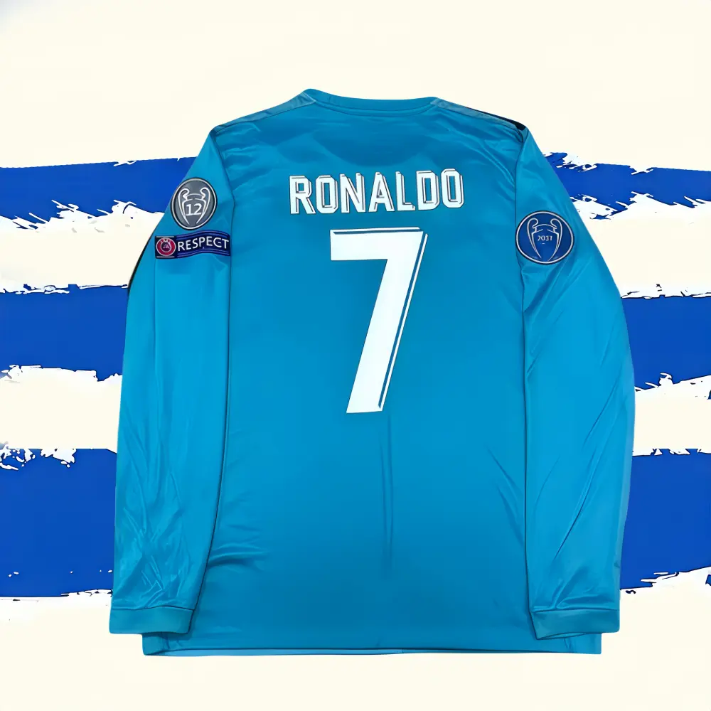 Ronaldo No.7 Home/Away Fan Edition Retro Long-Sleeve Football Jersey