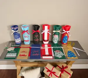 Kringle Express 12-Piece Wine Bag Gift Set with Tags