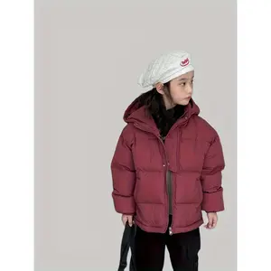 Stylish Red Girls' Winter Jacket - Warm & Cozy Hooded Coat with Zipper Closure, Long Sleeve, Machine Washable - Perfect Outdoor Play and Cold Weather, Winter Youngsters' Wear |         Zipper Closure Coat |         Polyester Filled Coat, Girls Winter Clot