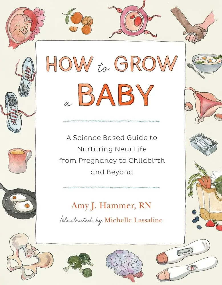 Science-Based Maternity & Antenatal Education Book - How to Grow a Baby: English Guide Written by Nurse Amy J. Hammer, with Helpful Infographics, Navigates Pregnancy Transitions, Childbirth & Postpartum for New Mothers