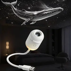 2-in-1 Galaxy Projector Night Light, Galaxy Star Projector Starry Projector Light, 360° Adjustable Led Space Galaxy Lamp, Warm and Soft Light, for Bedroom Hallway Ceiling