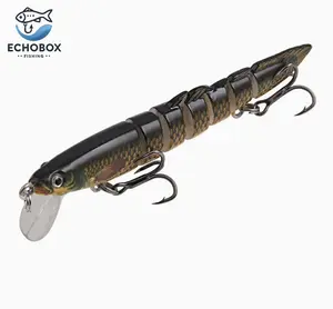 EchoBox Multi-Jointed Minnow Swim Bait Fishing Lure| Lifelike 7-Segment Action for Big Strikes – Perfect for Bass, Trout & Pike!