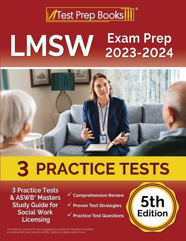 USED Book - LMSW Exam Prep 2023 - 2024: 3 Practice Tests and ASWB Masters Study Guide for Social Work Licensing [5th Edition] by Rueda, Joshua (Paperback) - english