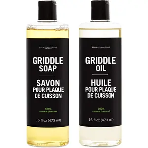 -  -Based Griddle Cleaning Set: Seasoning Oil  Soap for Washing, Restoring  Seasoning Griddles!