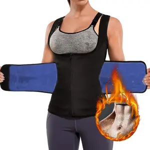 Sauna Sweat Vest for Women Workout Waist Trainer Heat Trapping Tank Tops Women Top Sauna Sweat Suits