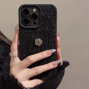 Camellia Design Phone Case, Fashionable Protective Phone Protector Cover, Phone Accessories Compatible with iPhone 11 12 13 14 15 Pro Max, Casing