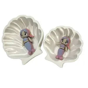 3D Printed Mermaids with Shell - Super Cute Dolls in Two Sizes with Shell Included - Adorable Ocean-Themed Collectibles for Your Collection