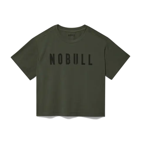 NOBULL Women's  Boxy Tee in Dark Army