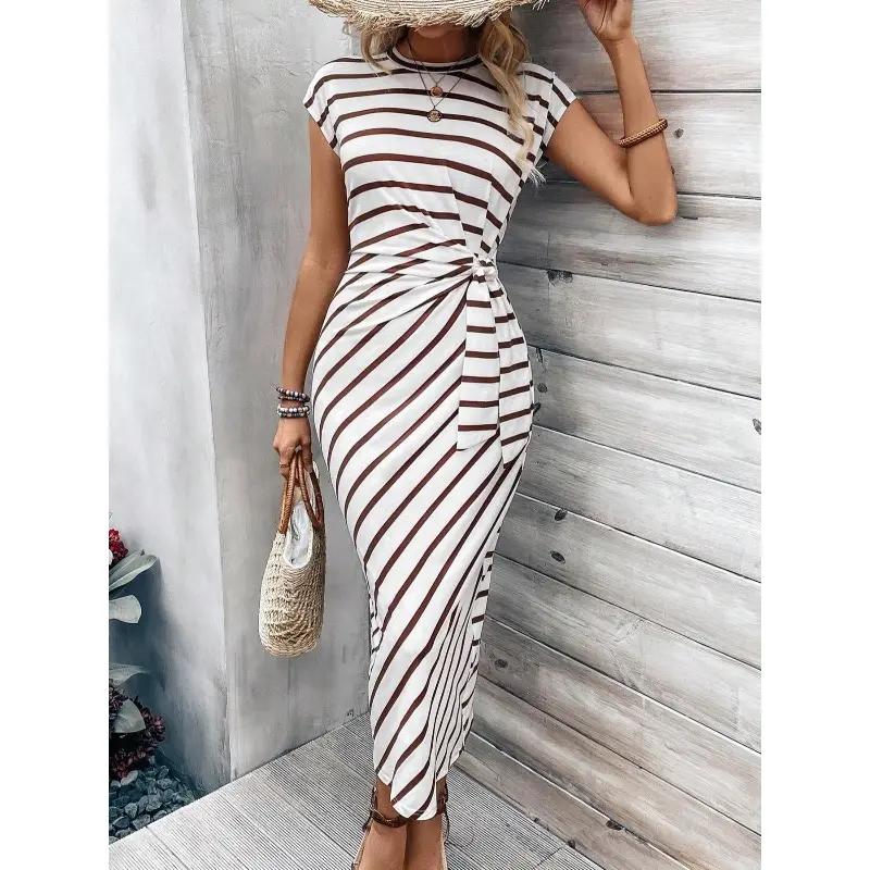 ladies stretchy summer dresses - TikTok Shop