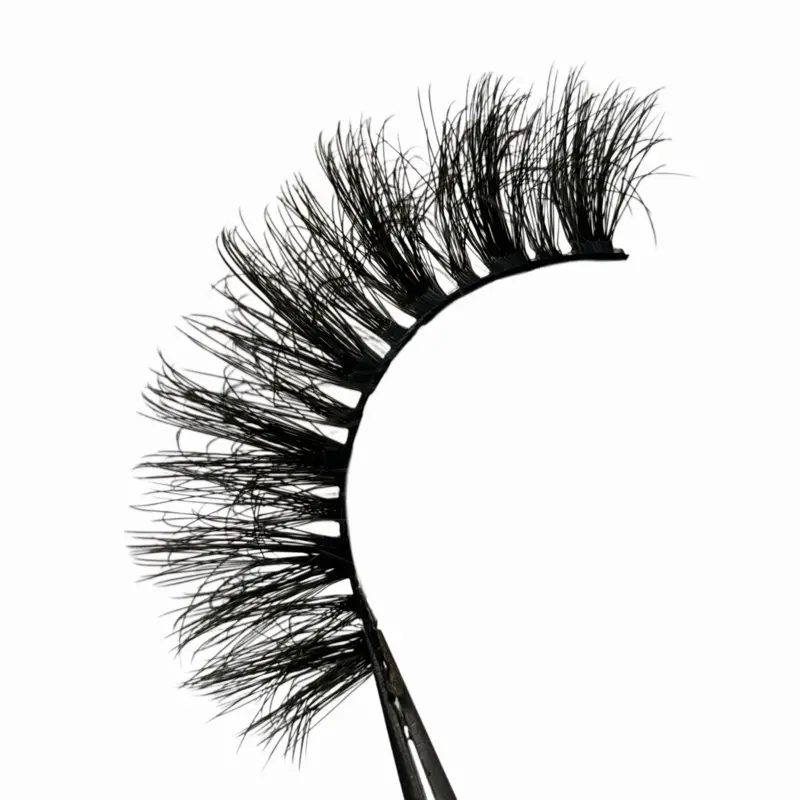 “Self Made” 15mm Fluffy Lashes Faux Mink Full Volume Strip Eyelashes for Makeup
