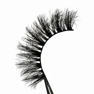 “Self Made” 15mm Fluffy Lashes Faux Mink Full Volume Strip Eyelashes for Makeup