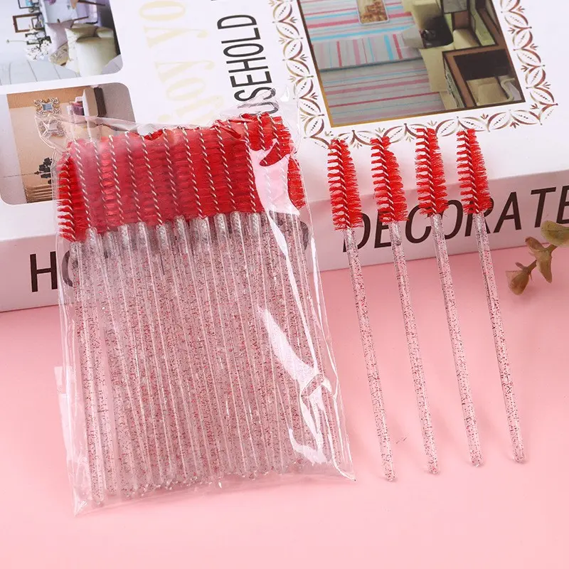 Crystal Wand Lash Brush, Eyebrow Comb, Transparent Wand, Mascara Brush, Brow Brush Extension Tool, Hygienic Practical Beauty Tool, Cosmetic Makeup Tool