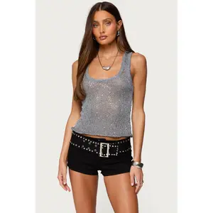 Eleora Sequin Knit Tank Top Eleora Sequin Knit Tank Top