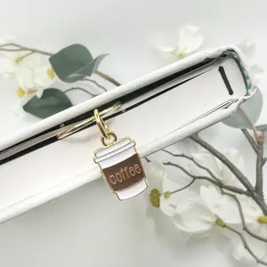 Coffee Charm Bookmark | Bookmark | Coffee Bookmark | Coffee Lover