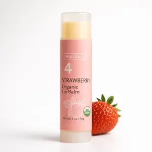 Single Strawberry USDA Organic Lip Balm