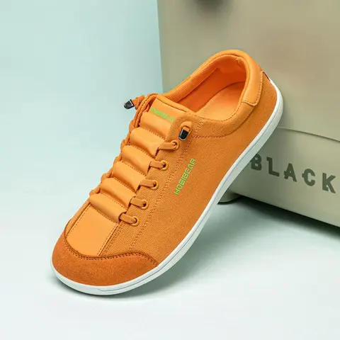 HOBIBEAR  Adult shoes, men's casual Athletic sports wide toe shoes, comfortable barefoot canvas Sneakers, Casual Sneaker Trainers, men's and women's big toe shoes, Footwear